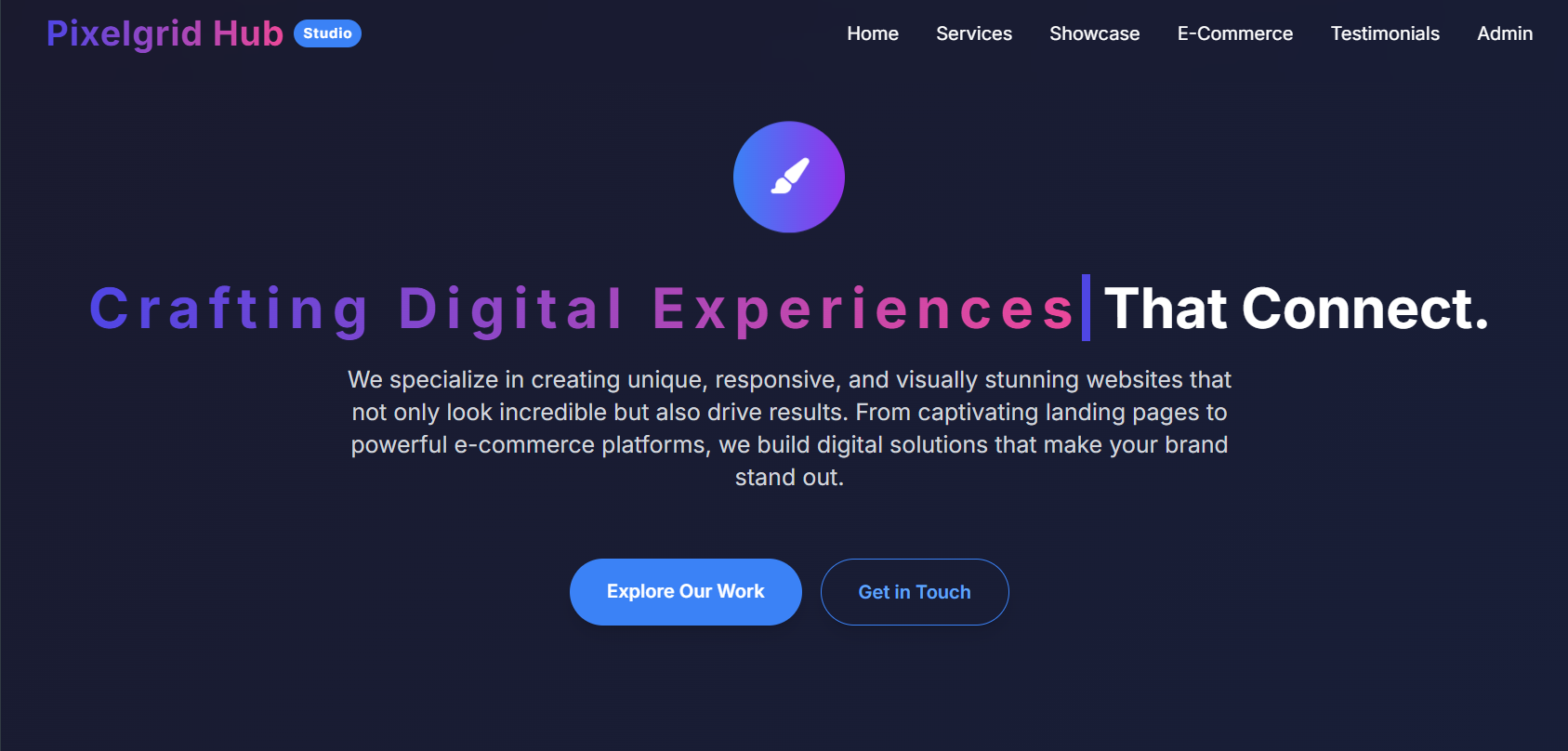 Landing Page Project by Pixelgrid Hub